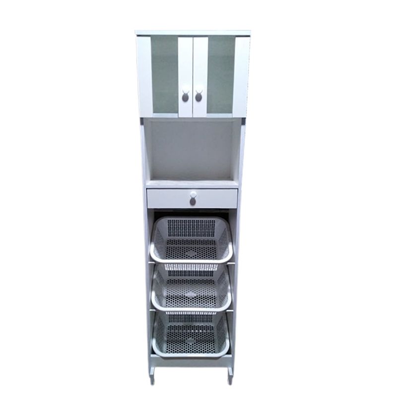 Verdulero-Alacena-Mueble-De-Cocina-con-Canasta-Gabinete-y-cajon-en-Blanco