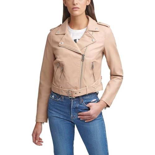 Casaca Mujer Levis Cuerina con Cinturón - Melón-talla S