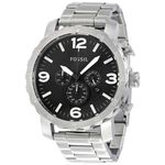 Reloj-Fossil-Nate-JR1353-Fecha-Cronometro-Acero-Plateado-Negro