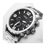 Reloj-Fossil-Nate-JR1353-Fecha-Cronometro-Acero-Plateado-Negro