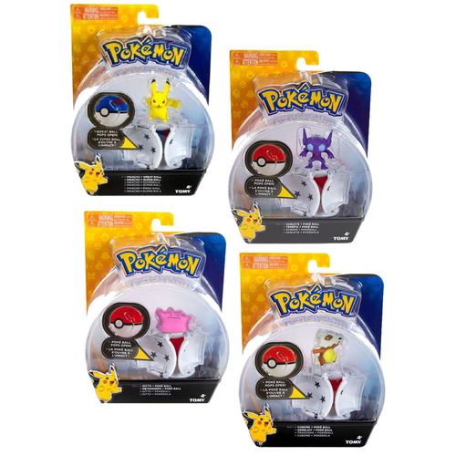 POKEMON POKEBOLA SET 4 FIGURAS