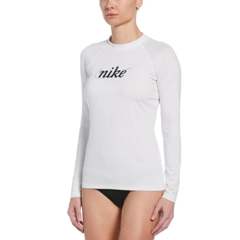 Licra-Nike-Mujer-UPF-40--Manga-larga---Blanco-Talla-M