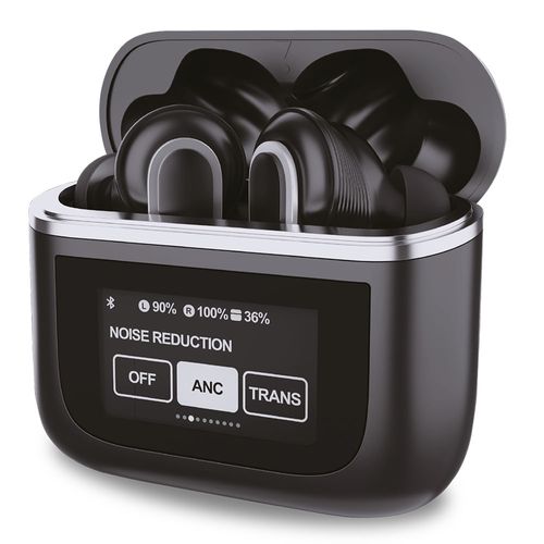 Audífonos bluetooth True Wireless Decibel Touch Pro resistente IPX4, duración máx 40 horas, negro