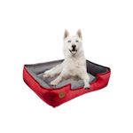 Cama-para-Mascota-Talla-XXL-90x75cm-Perro-Gato-Antialergica|-Rojo-con-plomo