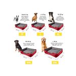 Cama-para-Mascota-Talla-XXL-90x75cm-Perro-Gato-Antialergica|-Rojo-con-plomo