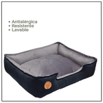 Cama-para-Mascota-Talla-L-70x60cm--Perro-Gato-Antialergenica-|-Negro-con-plomo-