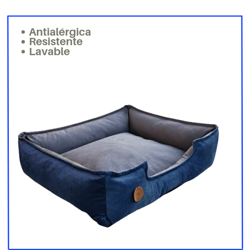 Cama-para-Mascota-Talla-3XL-110x80cm-Perro-Antialergenica-|-Azul-noche-con-plomo-