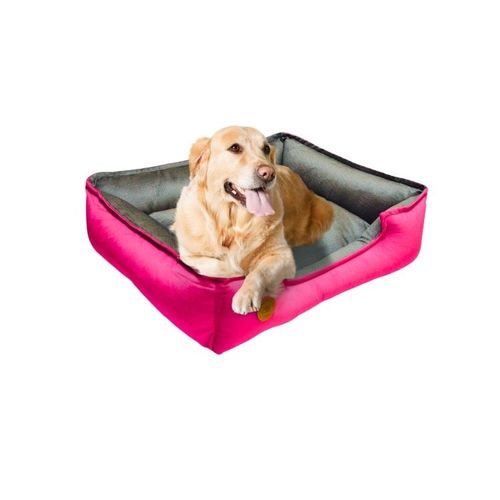 Cama para Mascota Talla 3XL 110x80cm Perro Antialergenica-Fuxia con Plomo