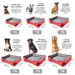 Cama-para-Mascota-Talla-L-70x60cm--Perro-Gato-Antialergenica-|-Rojo-con-plomo