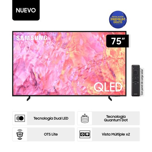 Televisor Samsung Smart TV 75" QLED 4K QN75Q60CAGXPE (Nuevo)