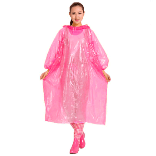 Poncho Ligero impermeable Para Lluvia Arko - Rosado