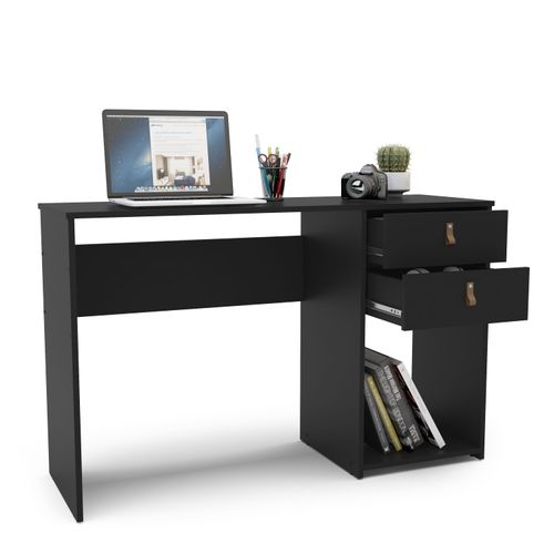 Escritorio VIVA HOME Filadelfia 2 Cajones Negro