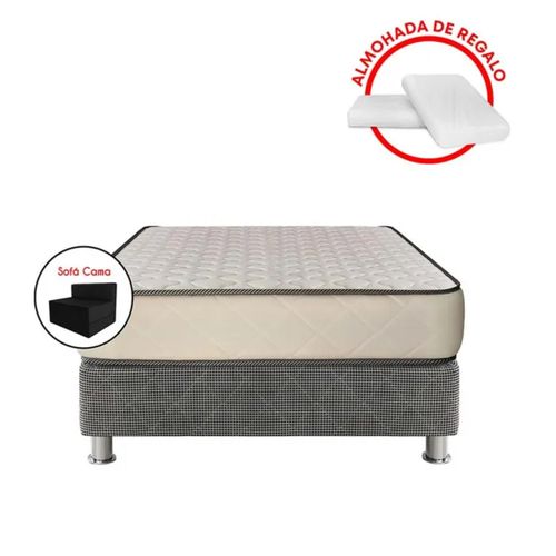 CAMA AMERICANA FORLI ZENITH 2 PLAZAS + SOFÁ CAMA + 2 ALMOHADAS