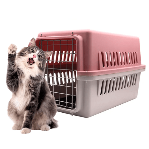 Transportador para Gatos y Perros - Kennel L50 Rosa