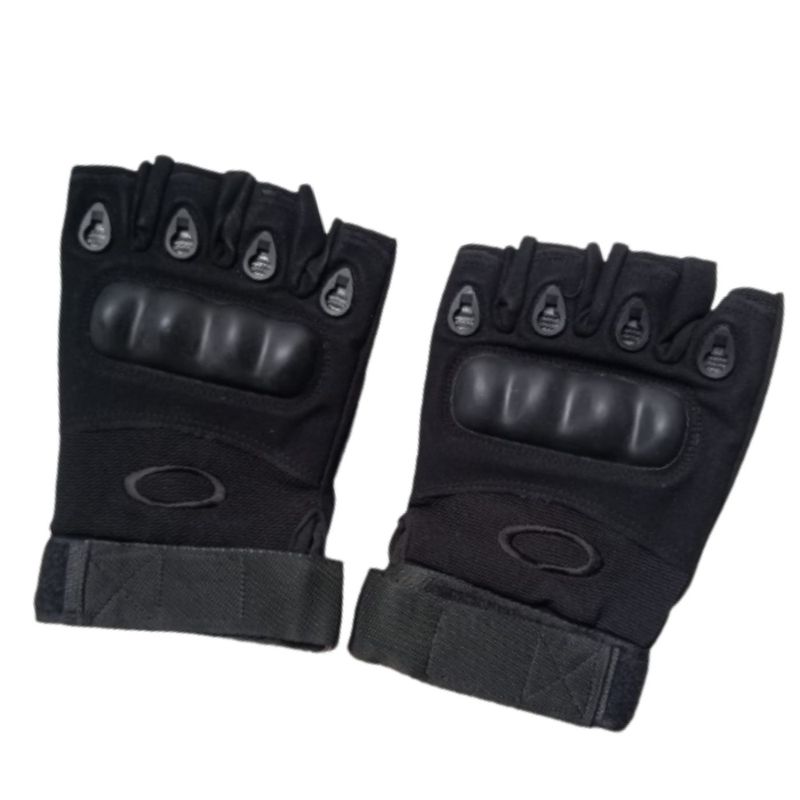 Guantes-De-Moto-Mitones-En-Negro