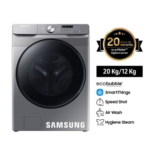 Lavaseca Samsung WD20T6000GP/PE EcoBubble 20kg/12kg Gris | Digital Inverter