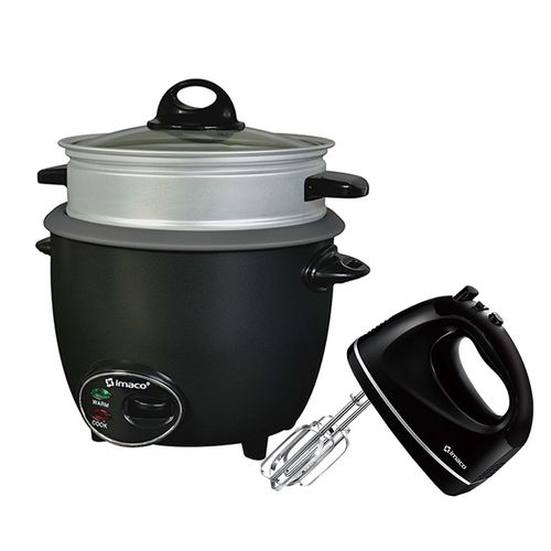 Combo olla arrocera 1.2l RC6ES + batidora manual 300w imaco HM3025N