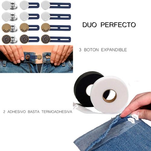 Duo Boton Expandible + Adhesivo Basta Termosellado