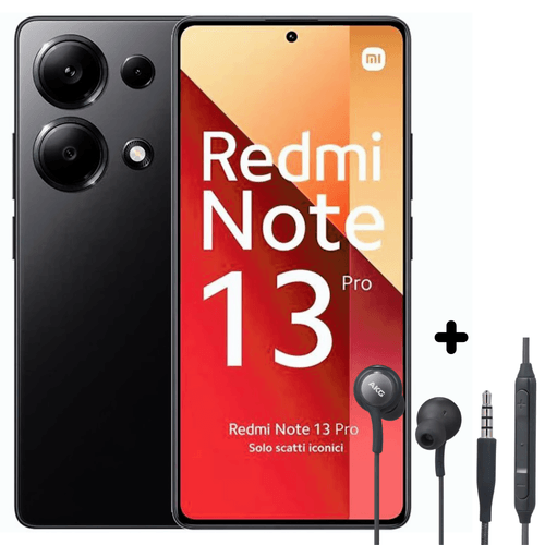 XIAOMI REDMI NOTE 13 PRO 4G NEGRO 256GB 8RAM + AUDIFONOS - copy