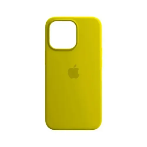 CASE DE SILICONE DE IPHONE 15 PRO  - COLOR AMARILLO   - copy