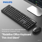 Combo-Teclado-y-Mouse-Inalambrico-Philips-SPT6315-Negro