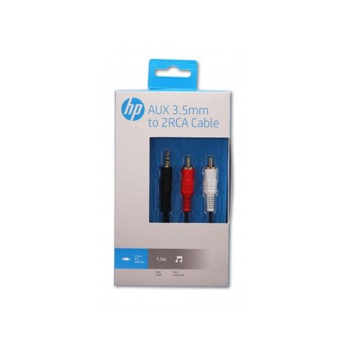 Cable audio y video HP auxiliar 3 metros HP029GB - Negro