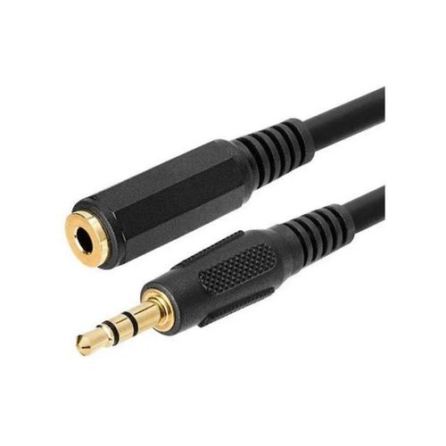 Cable audio HP auxiliar Macho - Hembra 3 metros HP028GB - Negro