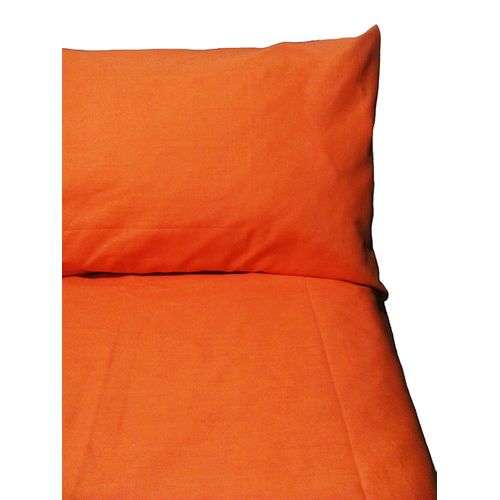 INTERIOTEX JUEGO DE SABANAS 144  HILOS BRAMANTE  50% ALGODÓN NARANJA QUEEN