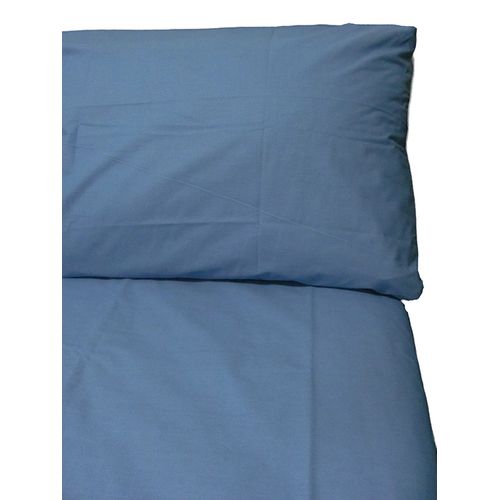 INTERIOTEX JUEGO DE SABANAS 144  HILOS BRAMANTE  50% ALGODÓN CELESTE ACERO 2 PLAZA