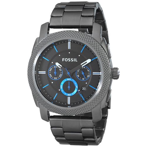 Reloj Fossil Machine FS4931 Fecha Cronómetro Gunmetal