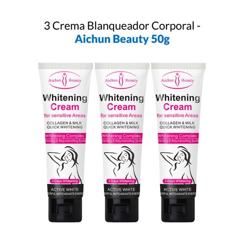 3 Crema Blanqueador Corporal - Aichun Beauty 50g