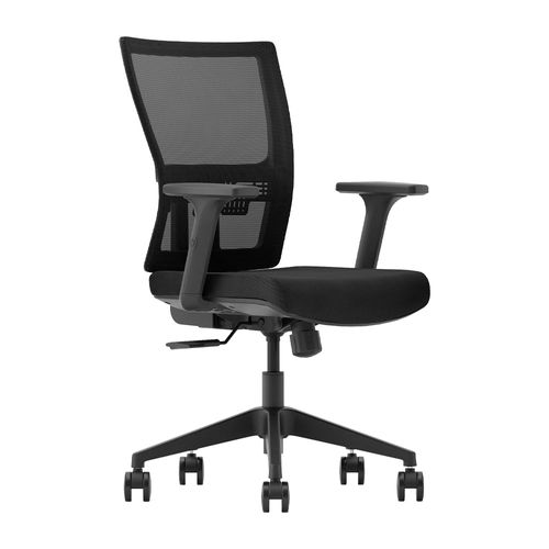 Silla de Oficina Ergonómica Evox GM1-BM-02 con Soporte Lumbar Ajustable - Negro