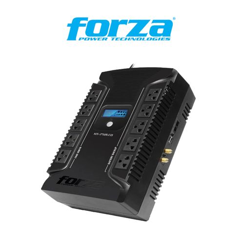 Forza UPS Ht-752lcd 750va, 450w, 10 Tomas Universal, 2 Usb