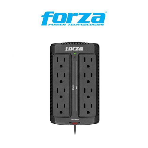 Estabilizador de voltaje FVR-902 08 tomas 900VA/450W - Forza