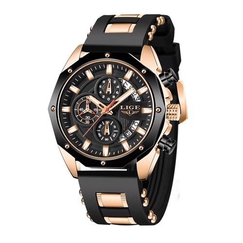 Reloj Lige Deportivo Hombre color Negro-Dorado