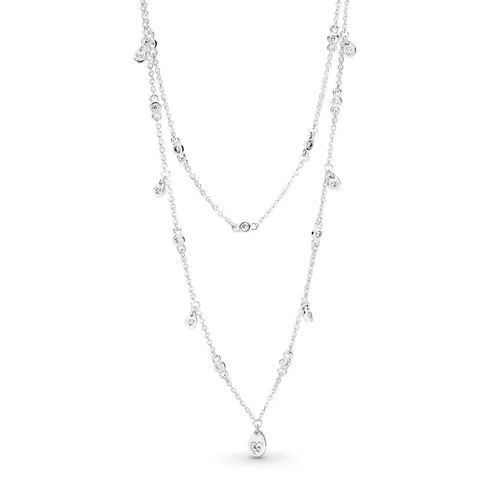 Collar de Cadena Pandora Gotas Candelabro Circonitas 397084CZ Plata 925 -45cm- Sanllo Import