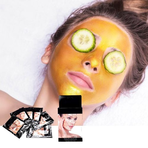 Pack x 5 Mascarillas facial para puntos negros dorada