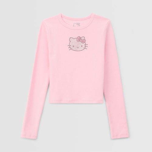 Polo Para Teen Niña Hello Kitty Manga Larga