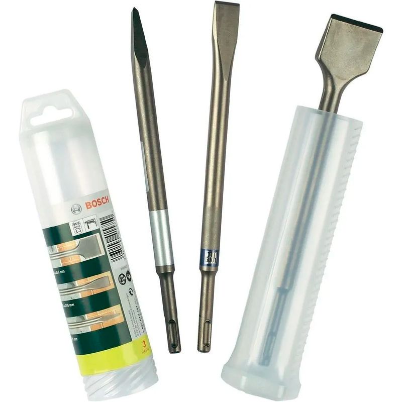 Set-de-Cinceles-Bosch-SDS-Plus-3-Piezas-Punta-Plano-y-Pala