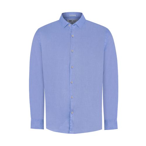 CAMISA ROCKFORD LINENPRO AZUL PARA HOMBRE