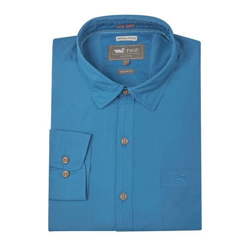 CAMISA ROCKFORD GALITON AZUL PARA HOMBRE