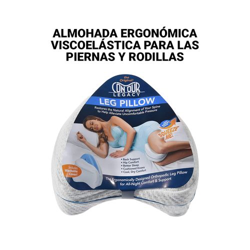 Almohada Ergonómica Viscoelástica Para Las Piernas Y Rodillas