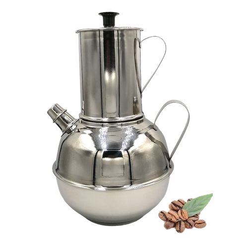 Cafetera De Acero Inoxidable Bombeada De 800ml