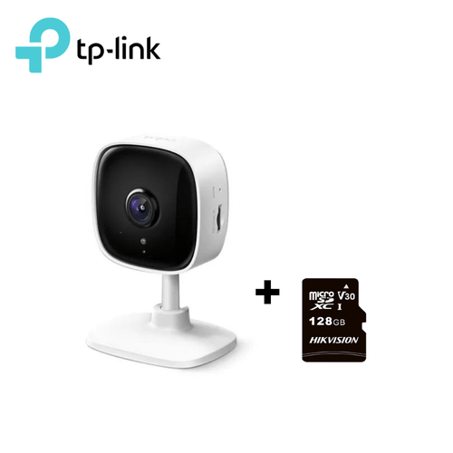 Cámara de Seguridad Wifi Full HD Tapo C100 + MicroSD 128GB - Tplink