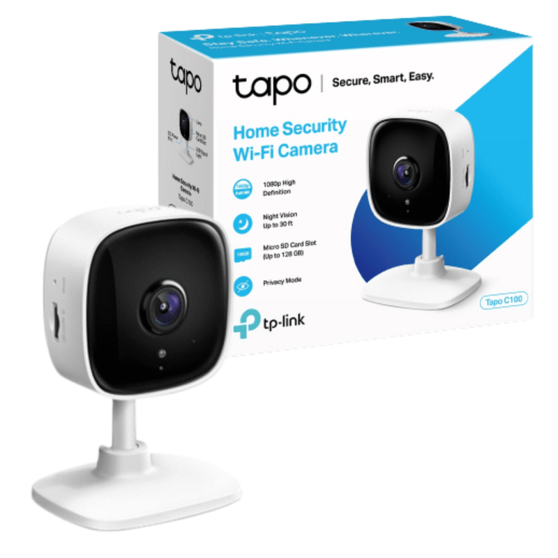 Camara-de-Seguridad-Wifi-Full-HD-Tapo-C100---MicroSD-64-GB---Tplink-