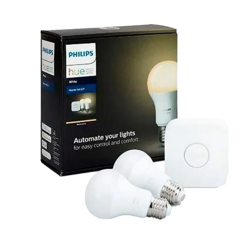 Kit-2-Focos-Inteligentes-Calido-Philips-Hue-E27-9w---Bridge