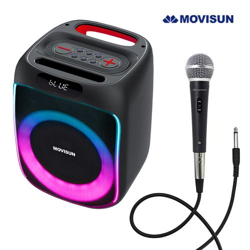 Parlante Karaoke MOVISUN Power Five 40W Bluetooth V50 Microfono TWS