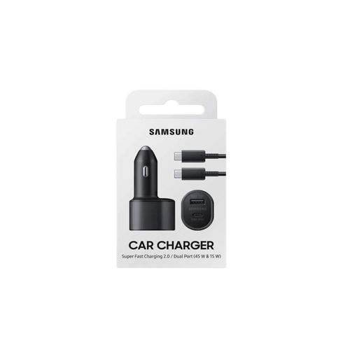 Cargador para auto 45W doble entrada Samsung