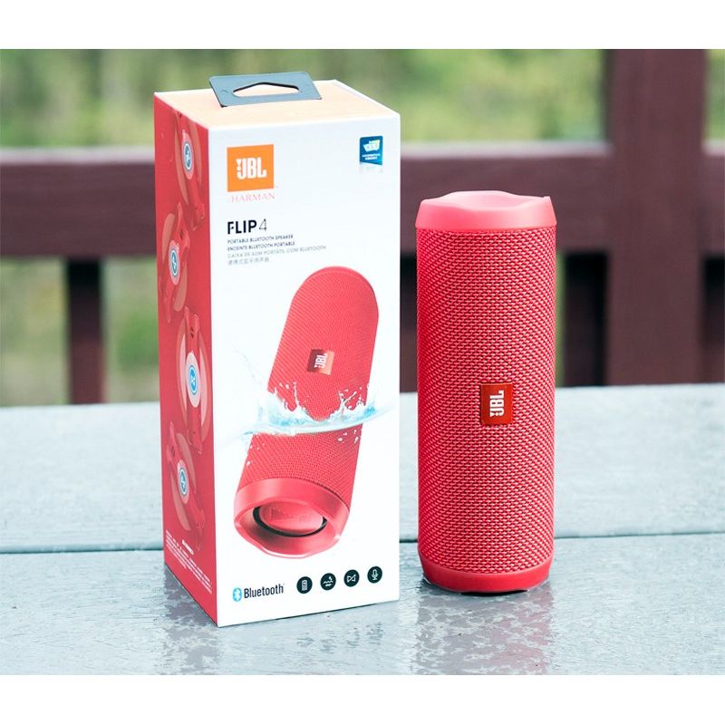 Parlante-Inalambrico-JBL-Flip-4-BT-Rojo-USADO