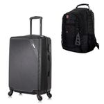 Maleta-Cabinera-51-cm-Discovery-Negro-y-Mochila-Portalaptop-MO305